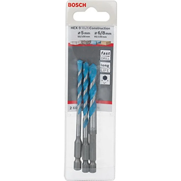 Bosch Professional 2608589529 2 608 589 529 Mehrzweckbohrer HEX-9 Multi Construction Set 3-teilig - Preisvergleich – Bild 2