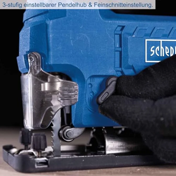 Scheppach Akku-Stichsäge C-JS220-X 20V | Hublänge 19 mm| | Hubzahl 0 ‒ 2400 min-1 | Schnitttiefe max. 100mm (Holz), 6 mm (Metall), 8 mm (Kunststoff) | 20V-IXES-Serie | Ohne Akku & Ladegerät – Bild 4