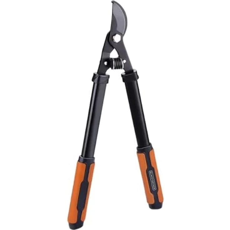 BLACK+DECKER Astscheren - 2 Stück - Astschere 53,3 CM - Gartenschere 20,3 CM - Schwarz/Orange – Bild 2