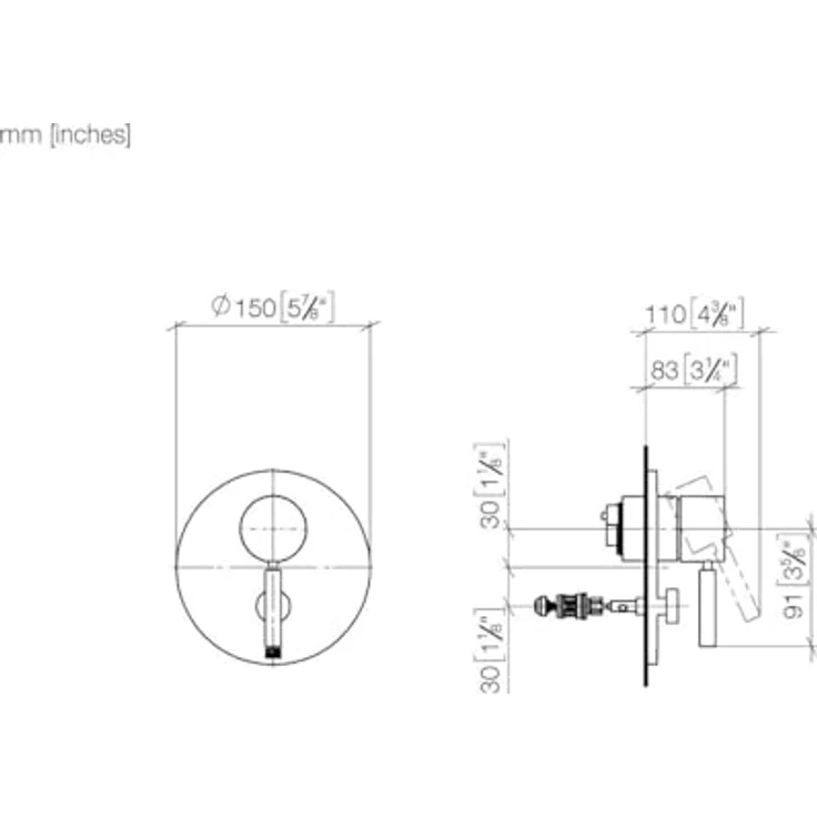 Dornbracht UP- Einhebekmischer mit Umstellung Meta 36120660 Chrom, Duschinstallation – Bild 7