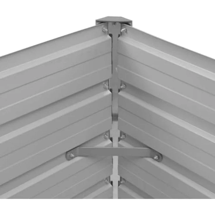 vidaXL Garten-Hochbeet Braun 100 x 40 x 77 cm Verzinkter Stahl – Bild 6