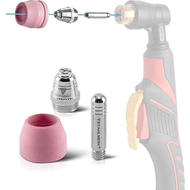 Stahlwerk AG-60 Plasmazubehör Verschleißteile für AG-60/SG-55 CUT Set 25-teilig (5070) – Bild 4