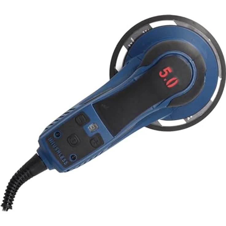 Dedra DED7982 Exzenterschleifer 350W, Ø150mm – Bürstenlos, variable Drehzahl 4000–10000 U/min, mit Staubabsaugung und Softgrip, inkl. Zubehör-Set – Bild 4