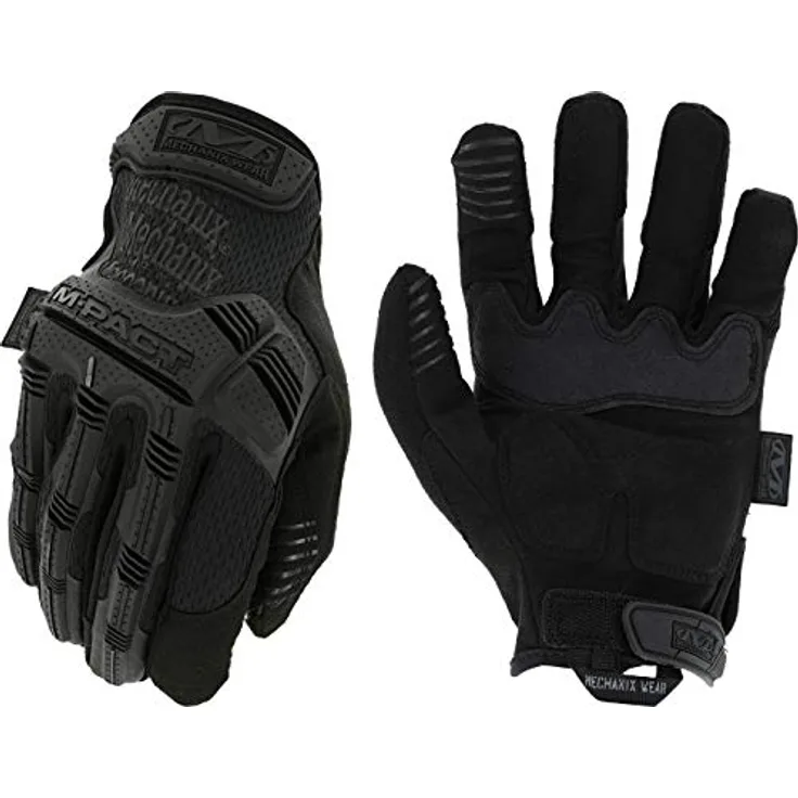 Mechanix Wear M-pact® Covert Einsatzhandschuhe mit Stoßschutz, Schwarz, XXL EU - Touchscreen-fähiges Kunstleder, Aufprallschutz, Maschinenwaschbar