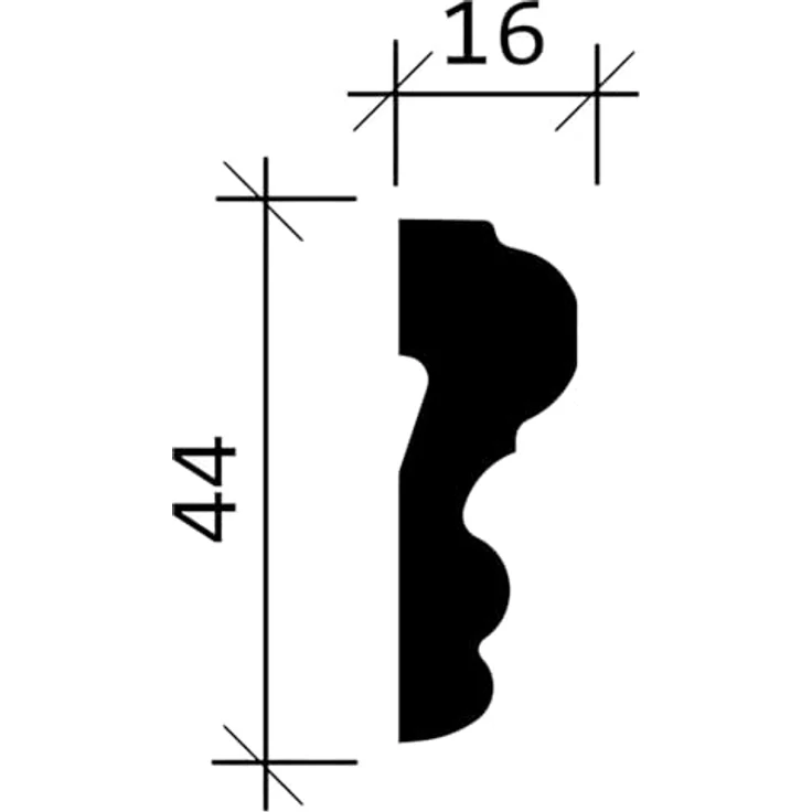 Profhome Zierleiste 651400, Wand- und Friesleisten Set mit 10 Zierleisten, 20 m, extrudiertes Polystyrol (XPS), weiß, stoßfest und leicht zu installieren – Bild 6