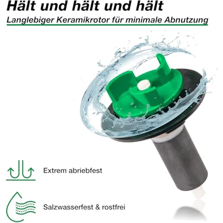Wagner GREEN SUPER ECO+ 3500, Tauchpumpe mit 14 Watt, 3,5m³/h Förderleistung, 2,5m H max, für Teichfilter und Bachlauf – Bild 7