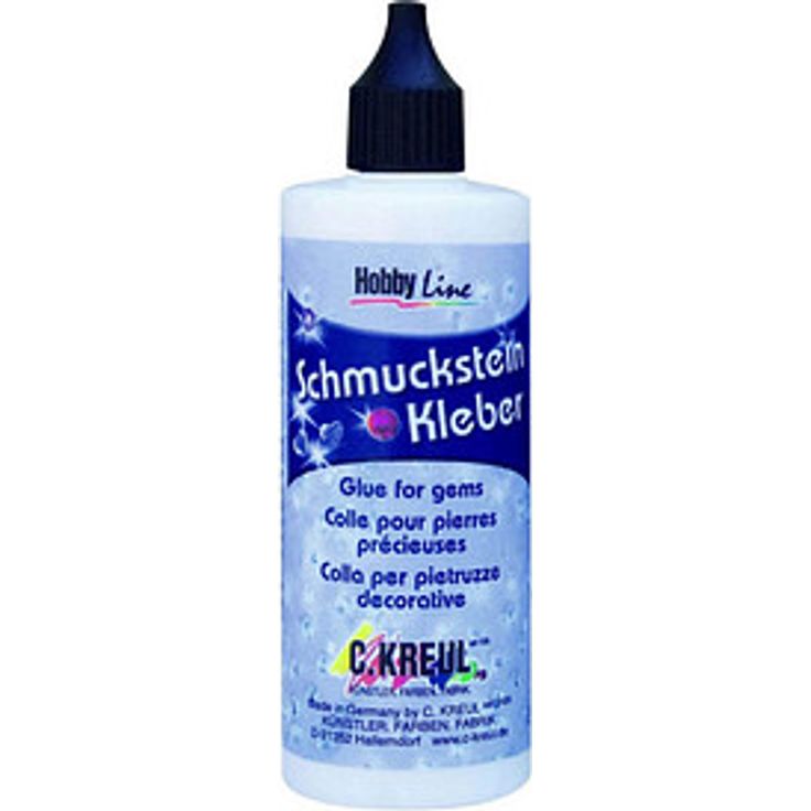 KREUL Schmucksteinkleber 125 ml, stark haftender Kleber auf Wasserbasis für Deko-Objekte