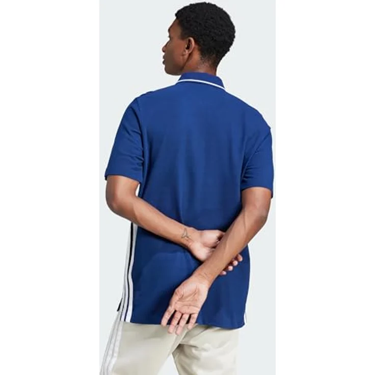 "adidas Sportswear Poloshirt ESSENTIALS 3-STREIFEN PIQUÉ POLOSHIRT, modisches Pikeematerial mit auffälligen 3-Streifen, Recyclingmaterialien, navy" – Bild 5