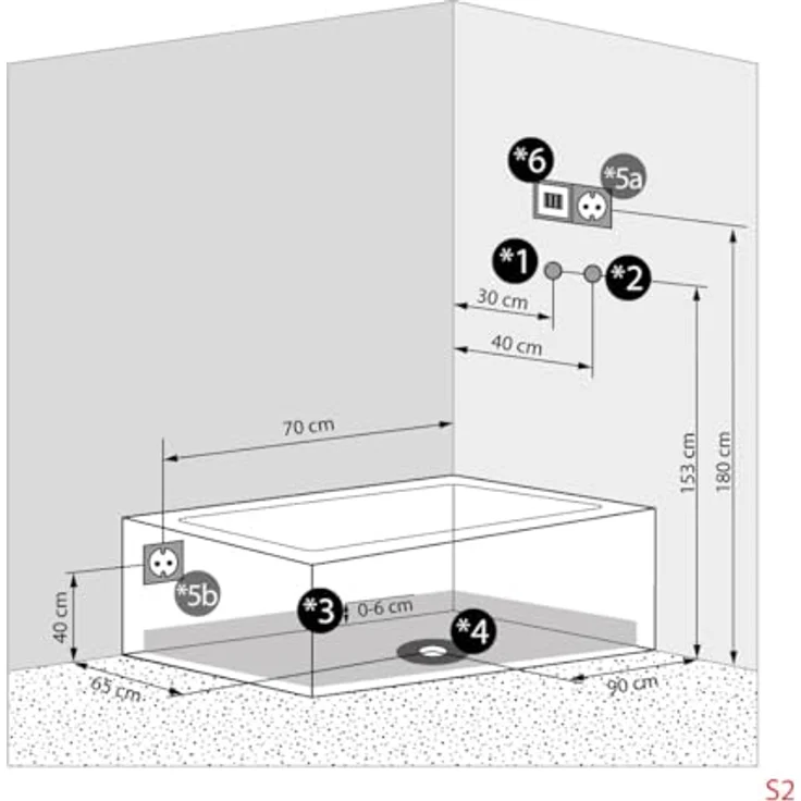 AcquaVapore K05-L01-WP, Whirlpool-Dusche Kombination 180x90 cm, weiß mit Regendusche, 10 Massagedüsen und Touchscreen-Display – Bild 6