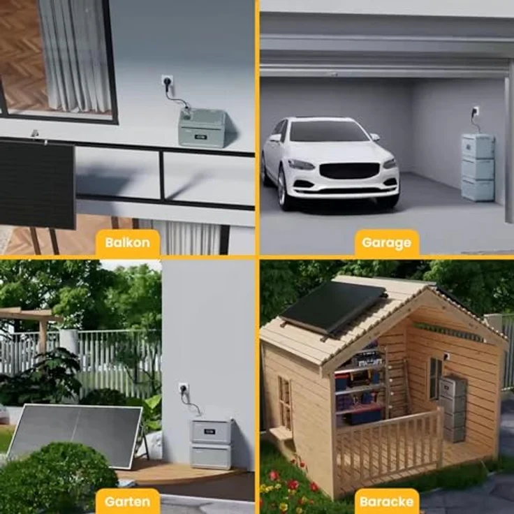 Growatt NEXA 2000, All-in-One Solarspeicher (2048Wh) mit 1 Erweiterungsakku, IP66, einfache Installation, 800W Notstrom – Bild 5
