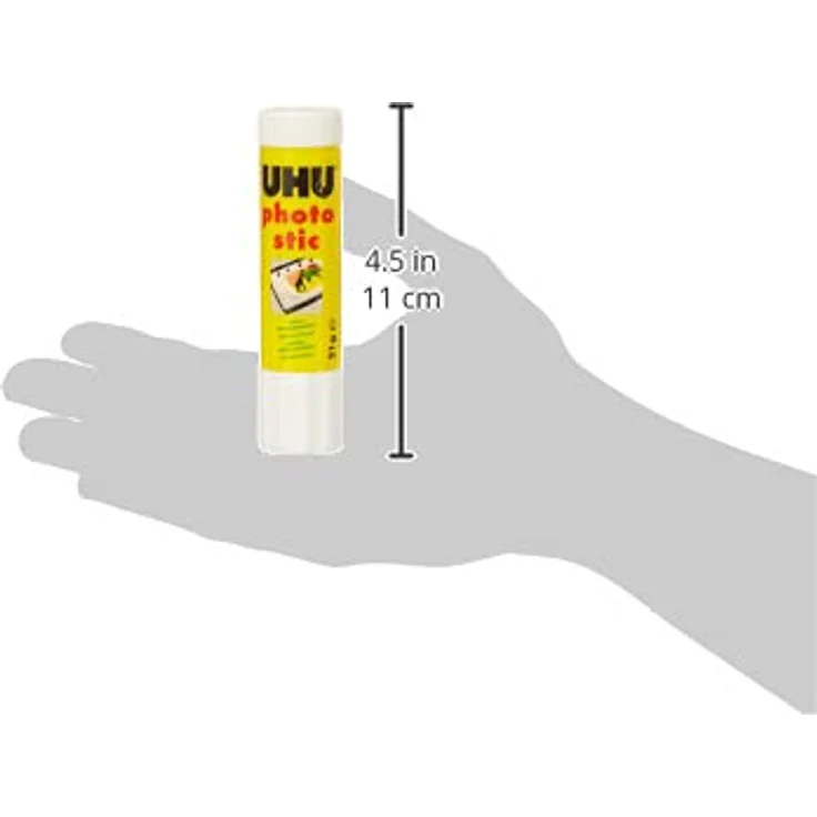 UHU Klebestift photo stic 21g, Lösungsmittelfrei und schnell trocknend, für Fotos und Druckpapiere – Bild 4