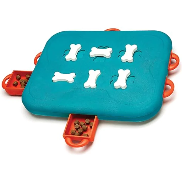 Outward Hound Nina Ottosson Dog Casino Puzzle Spielzeug, Stufe 3 Intelligenzspielzeug für Hunde, Leckerli-Spender aus robusten Materialien – Bild 1