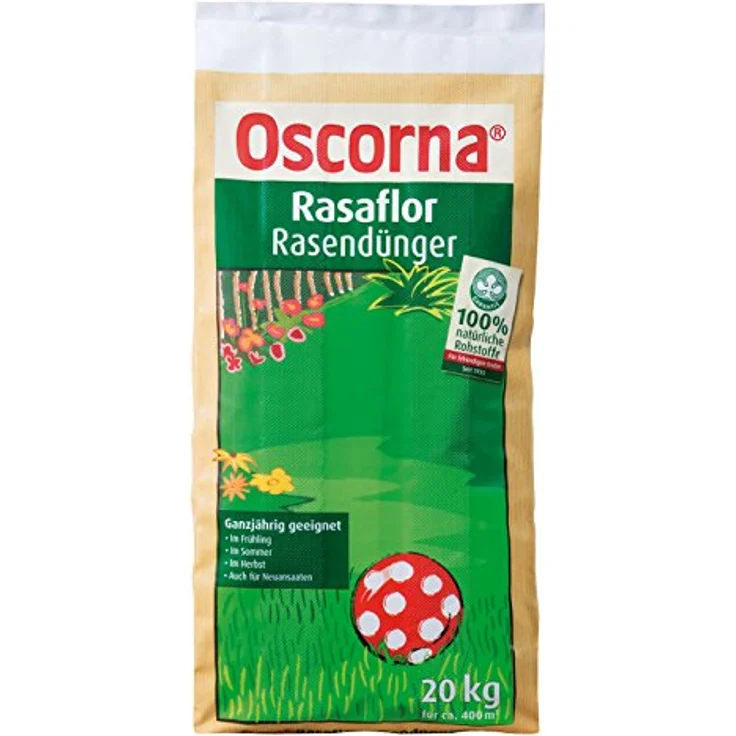 Oscorna Rasaflor Rasendünger, 20 kg – Bild 2