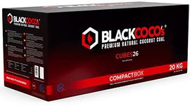 BLACKCOCO’s Premium Shisha Kohle Naturkohle Kokosnuss und BBQ, 20 kg