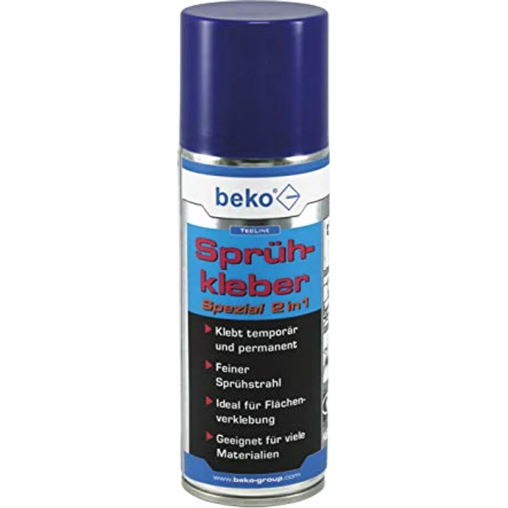 Beko 2602200 TecLine Sprühkleber-Spezial-2in1, 200 ml