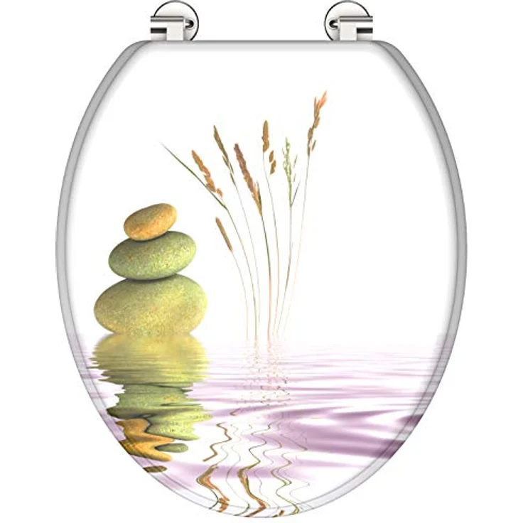 Schütte MDF WC-Sitz Balance, langlebig und pflegeleicht mit High-Gloss Oberfläche, O-Form – Bild 4