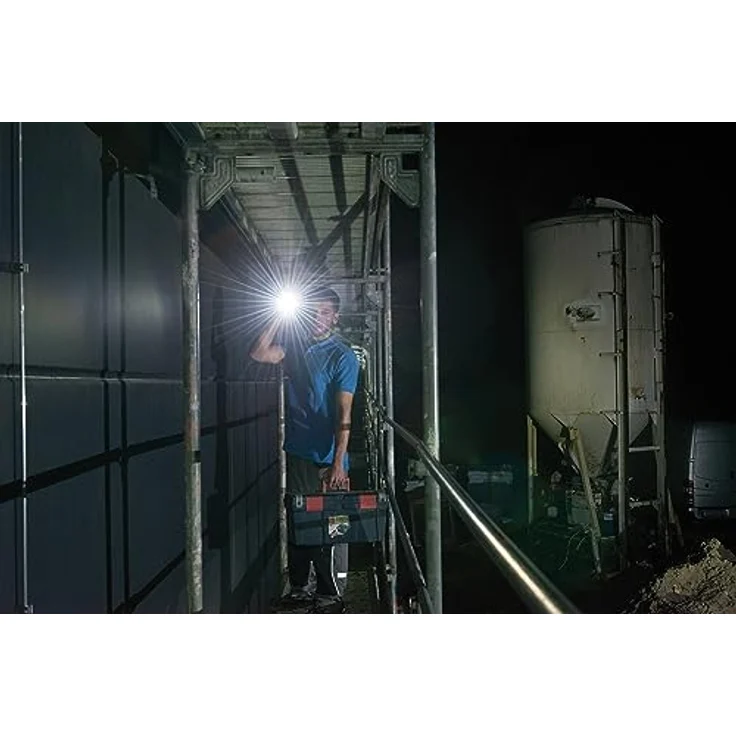 Brennenstuhl Akku Taschenlampe LED LuxPremium TL 210 AF/Handlampe mit heller Osram-LED (200lm, bis zu 13h Leuchtdauer, 55m Leuchtweite, fremdkörper- und spritzwassergeschützt IP44) – Bild 5