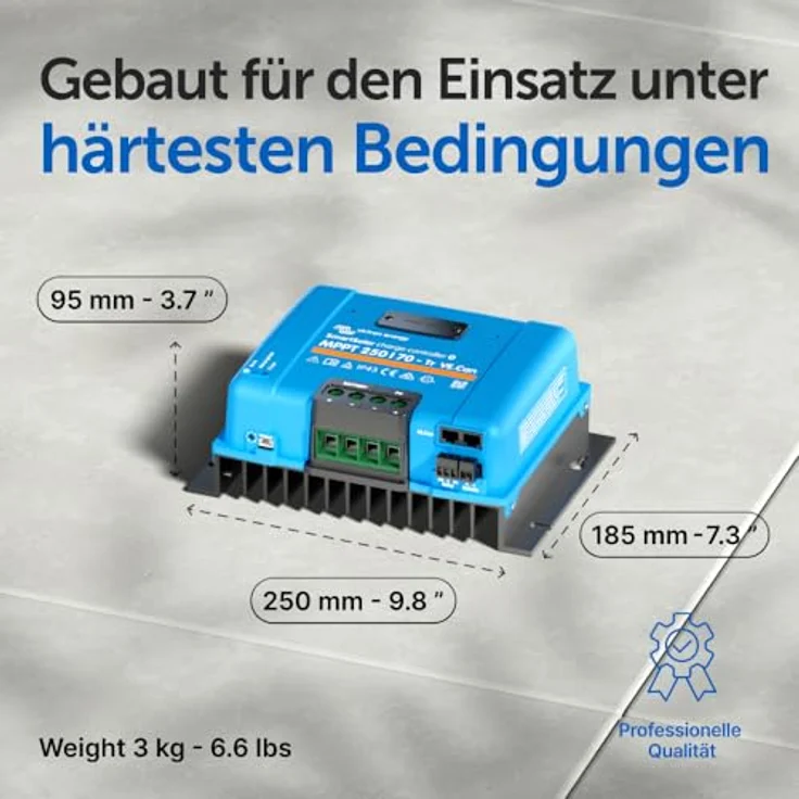 Victron Energy Solarladeregler Victron SmartSolar MPPT 250/70-Tr 12V/24V/36V/48V 70A, vollautomatisch blau – Bild 3