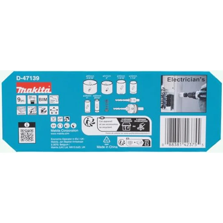 Makita D-47139 Elektriker-Lochsägen-Set (6-teilig) – Bild 6