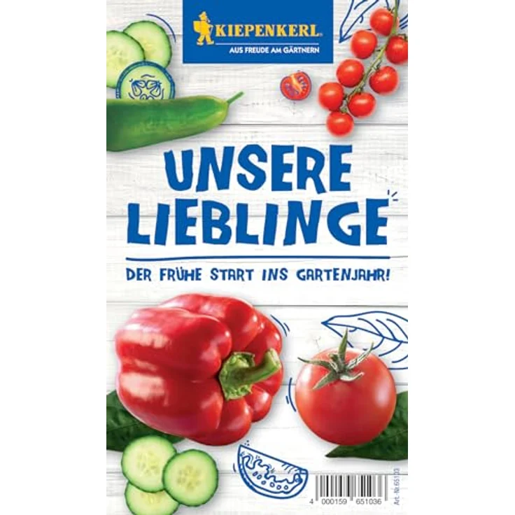 Kiepenkerl Gemüsesamen-Set 'Unsere Lieblinge', Aussaat ab Januar, enthält Tomaten, Paprika und Gurken für lange Erntezeit – Bild 6