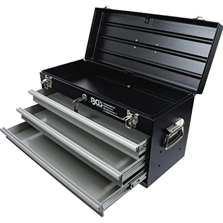 BGS 3312 | Metall-Werkzeugkoffer, leer | 3 Schubladen – Bild 3
