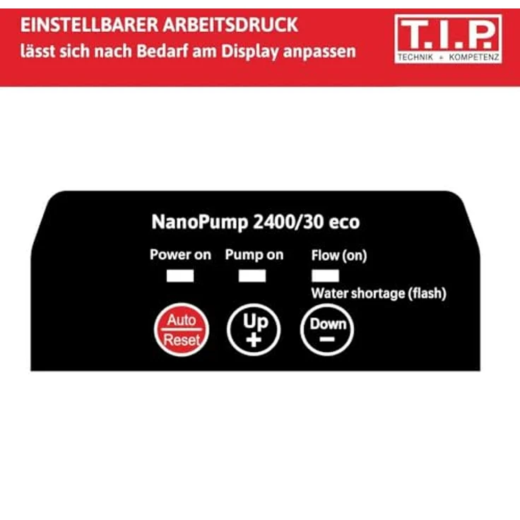 T.I.P. NanoPump 2400, Gartenpumpe mit Permanentmagnetmotor, kompakt und leise, Edelstahlanschlüsse – Bild 4