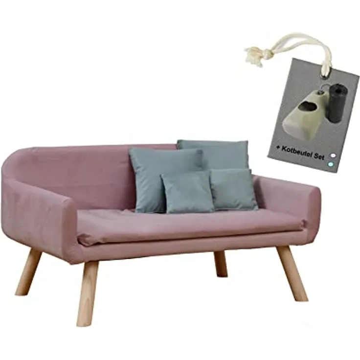 Rohrschneider Hundesofa Hundbett Chicago Stoff mit Extra (rosa)