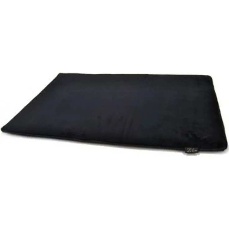 Ollesch Tierbett Lebon Thermomatte Bask - Schwarz, Größe: 80 x 50 cm - Flauschige warme Liegefläche, rutschfester und strapazierfähiger Boden
