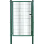 Arvotec Zauneinzeltür ESSENTIAL, verzinktes Metall, Vierkantrahmen, Zylinderschloss, Breite: 100 - 120 cm, Höhe: 80 - 200 cm, zum Einbetonieren