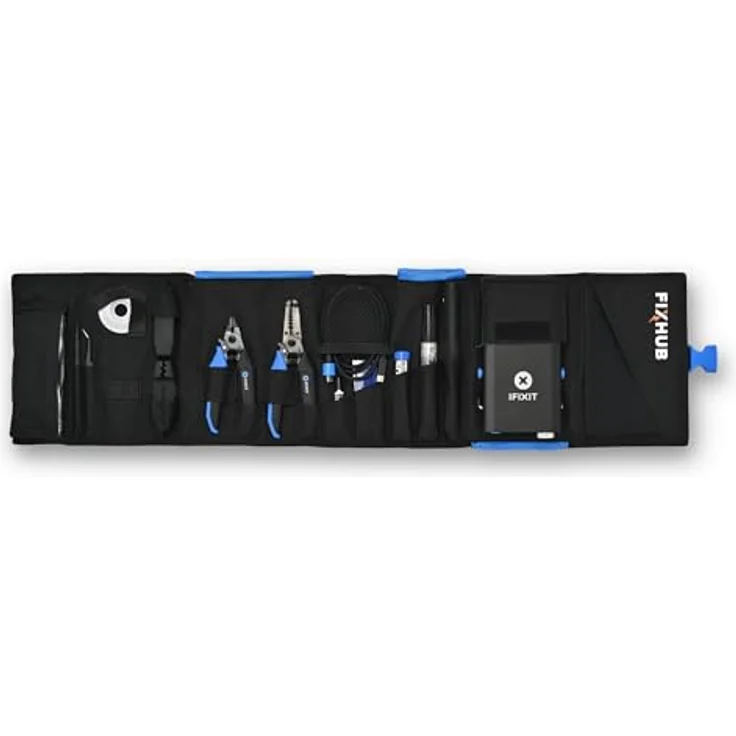 iFixit FixHub Lötwerkzeugset – Tragbare 100-Watt-Lötstation, Abisolierzange, Seitenschneider, bleifreies Lötzinn, Silikon-Arbeitsmatte, inklusive lebenslanger Garantie – Bild 3