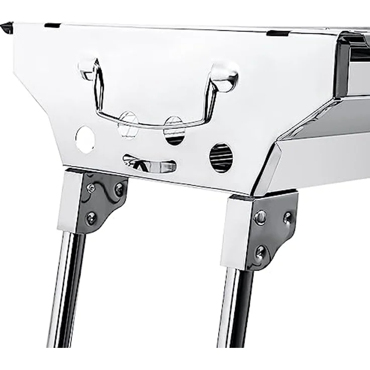 AGM Holzkohlegrill Camping Grill Holzkohle,Klappgrill Tragbarer Grill,Für Camping Garten Picknick Party, 73x 33x 71 cm, für 5-10 Personen – Bild 2