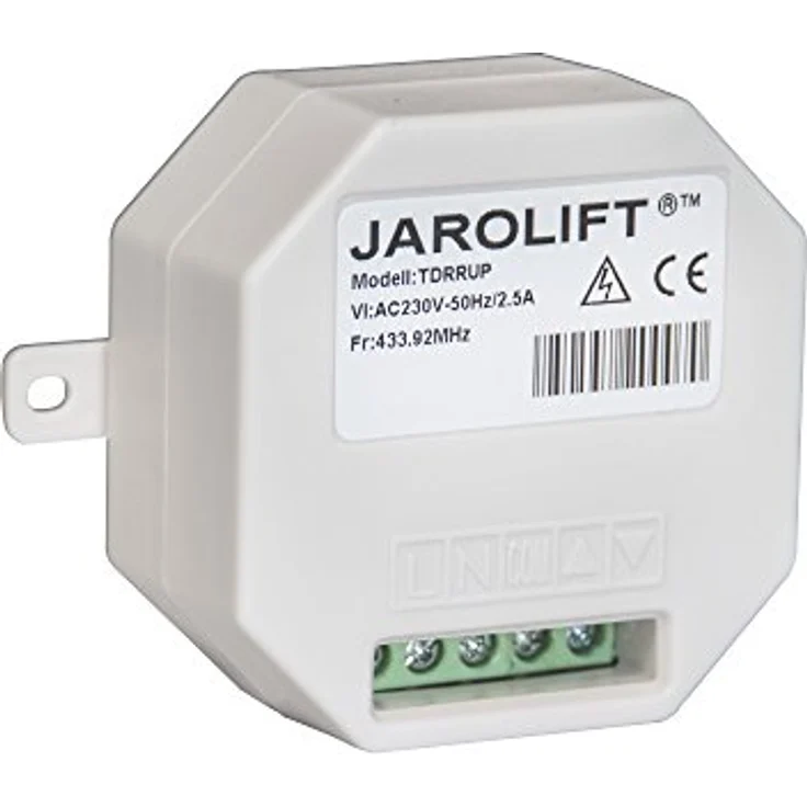 jarolift 1-Kanal TDRRUP Funkempfänger für Unterputz Rohrmotoren, 15 Senderkanäle, Rolling Code, 433,92 MHz – Bild 4