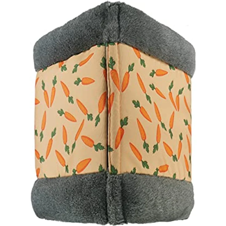 Rosewood 19616 Snuggles Snuggle 'n' Sleep Tunnel Mit Karotten-Print Für Kleintiere - Kaninchen, Meerschweinchen, Frettchen, Ratten – Bild 4