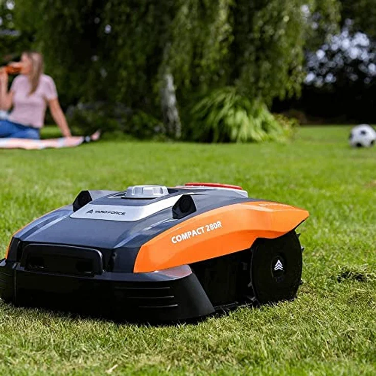 Yard Force Mähroboter Compact 400RiS, bis 400 m² Rasenfläche, 16 cm Schnittbreite, 20 - 55 cm Schnitthöhe – Bild 3