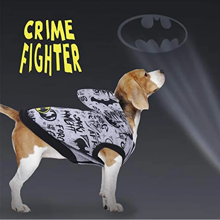Cerda Hundepullover Batman, XXS Sweatshirt aus 65% Polyester und 35% Baumwolle, warm und strapazierfähig – Bild 4