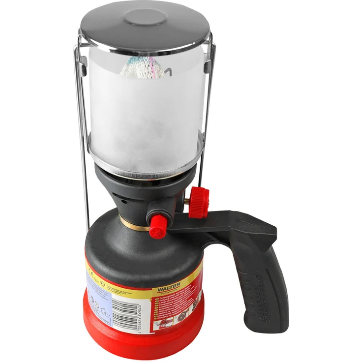 Walter Camping Lampe Piezo mobile Gaslampe Outdoor Gaslaterne Campingzubehör – Bild 2