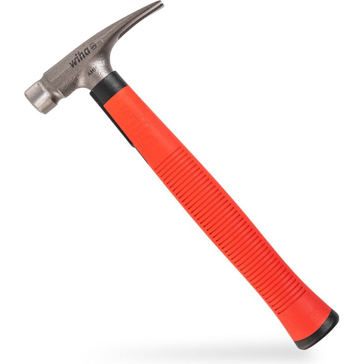 Wiha Elektriker Hammer 300g (42071), Werkzeug für Elektriker für elektrische Arbeiten, flacher Boden des Hammerstiels zum Platzieren von Kabeln und Dübeln – Bild 3