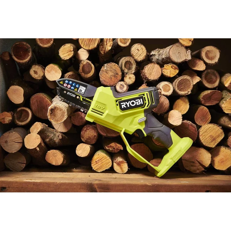 Ryobi Akku-Kettensäge RY18PSX10A-120 18V 2Ah, Akku-Säge, Einhand-Kettensäge 10cm, Brushless Motor, ONE+ – Bild 2