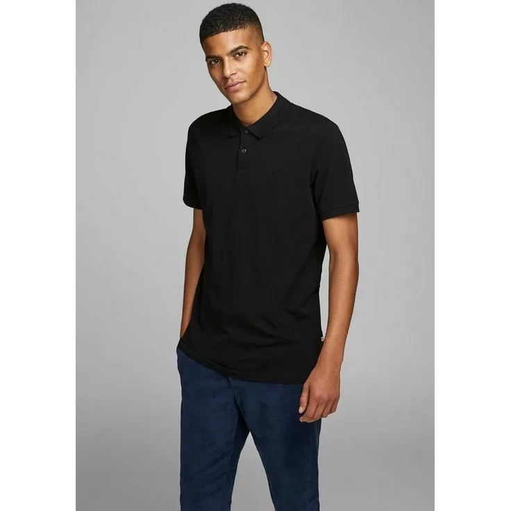 Jack & Jones Poloshirt BASIC POLO, Slim-fit, Kurzarm, Baumwollqualität - Navy