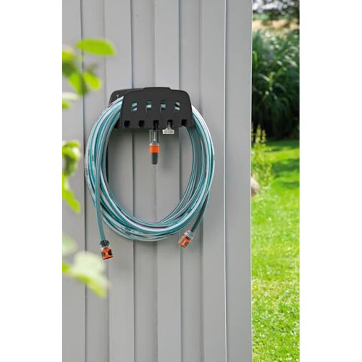 GARDENA Wasserschlauchhalter Set 20m Textil-Schlauch, türkis, anthrazit, 20 m – Bild 6