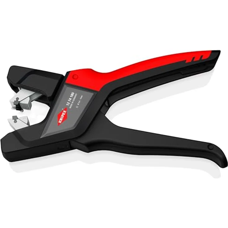Knipex Abisolierzange 12 74 180, Automatische Abmantelungszange für flexible Zuleitungen, Ø 4,4 mm bis Ø 7,5 mm, ergonomischer Griff – Bild 2