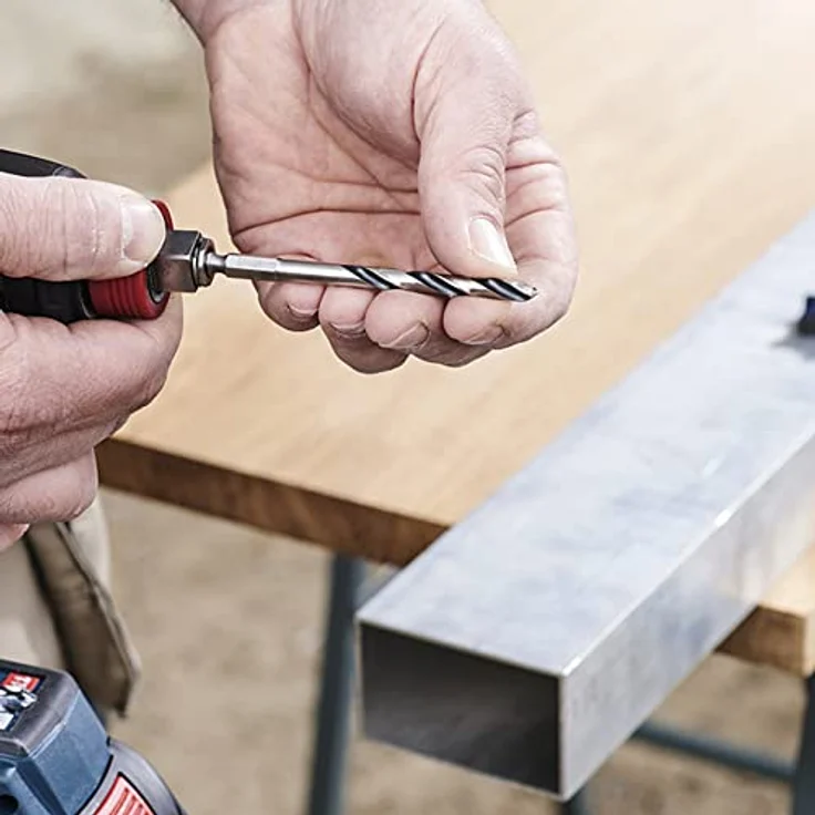 Bosch Professional 10 Stück HSS Spiralbohrer PointTeQ (für Metall, 4,1 x 43 x 75 mm, Zubehör Bohrschrauber) - Preisvergleich – Bild 5
