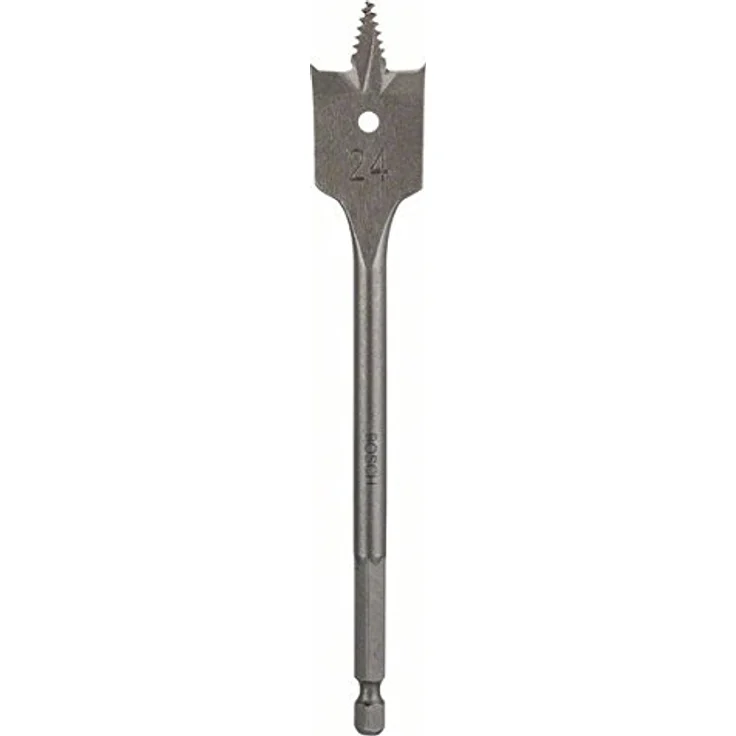 Bosch DIY Flachfräsbohrer Self Cut, Holzbohrer mit 1/4"-Sechskantschaft, Durchmesser 24 mm, geeignet für Weich- und mittelhartes Holz, selbstzentrierende Gewindespitze – Bild 2