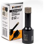 Amboss - Diamant Bohrkrone 12 mm (M14) für Winkelschleifer | Geeignet für Feinsteinzeug, harte Fliesen, Granit etc.