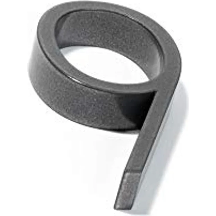 Keilbach 80079, erhabene Hausnummer fat.number, Aluminium pulverbeschichtet anthrazit DB 703, Materialstärke 20 mm, Höhe 120 mm, Ziffer 9, Silber