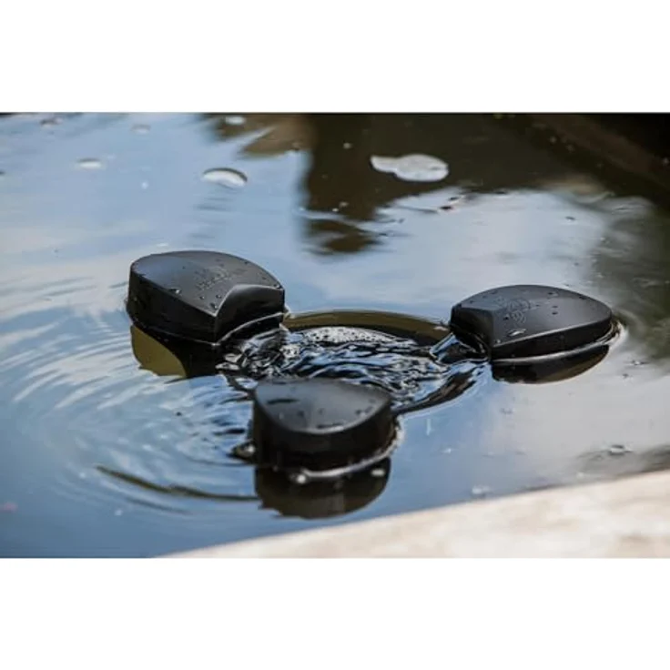 HEISSNER F540-00 Teich-Abschöpfer, Schwarz, schwimmende Filtereinheit mit integrierter Pumpe, geeignet für Teiche bis 25 m² – Bild 2