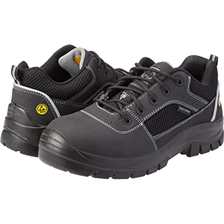 Skechers Skechers Trophus Arbeitsschuh, Stahlkappe und gepolsterte Innensohle aus Memory Foam, schwarz – Bild 11