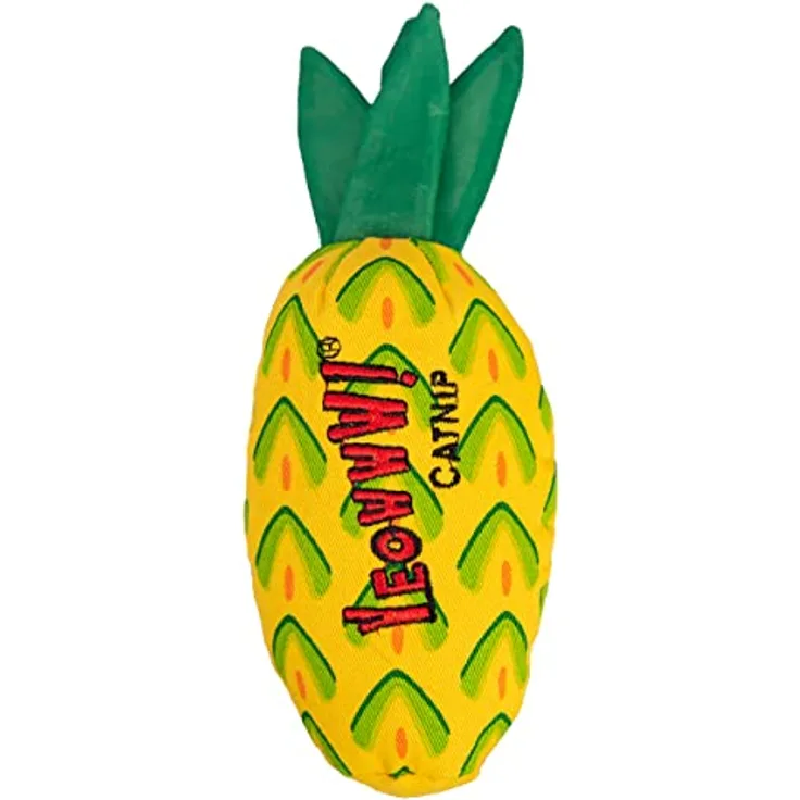 YEOWWW! Ananas Katzenminze Spielzeug für Katzen, gelb, 17,8 cm, für alle Rassen Größen