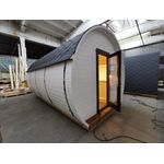 JVmoebel Gartenhaus Holz Hütte Camping Haus 3,0 x 4,8 m Campinghaus Ferienhaus Holz, (1x Sauna), Made in Europa