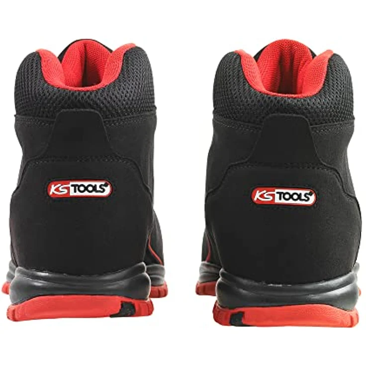 KSTOOLS Hochsicherheitsstiefel Modell 10.09, Schutzhülle aus Stahl, Schwarz/Rot, Größe 42, DIN EN ISO 20345 – Bild 4